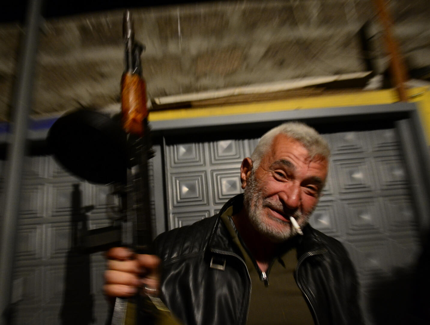 Armenian on the border with Turkey